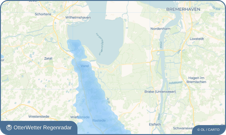OtterWetter Regenradar-Widget Schweiburg