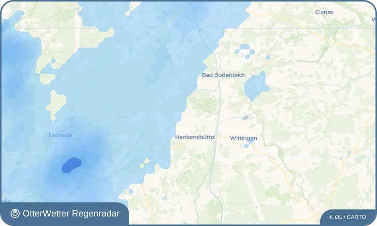 Widget-Vorschau für Schweimke Wetter-Widget-Vorschau mit Vorhersagedaten für Schweimke