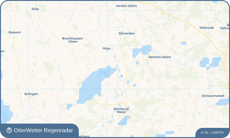OtterWetter Regenradar-Widget Schweringen