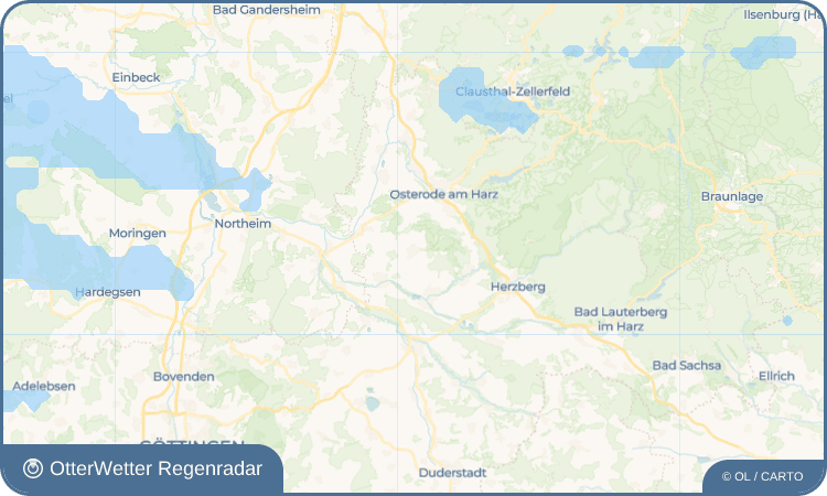 OtterWetter Regenradar-Widget Schwiegershausen