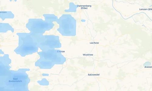 Regenradar Vorschaubild - Aktuelle Niederschläge in Schwiepke und Umgebung