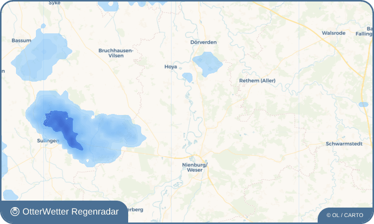 OtterWetter Regenradar-Widget Sebbenhausen