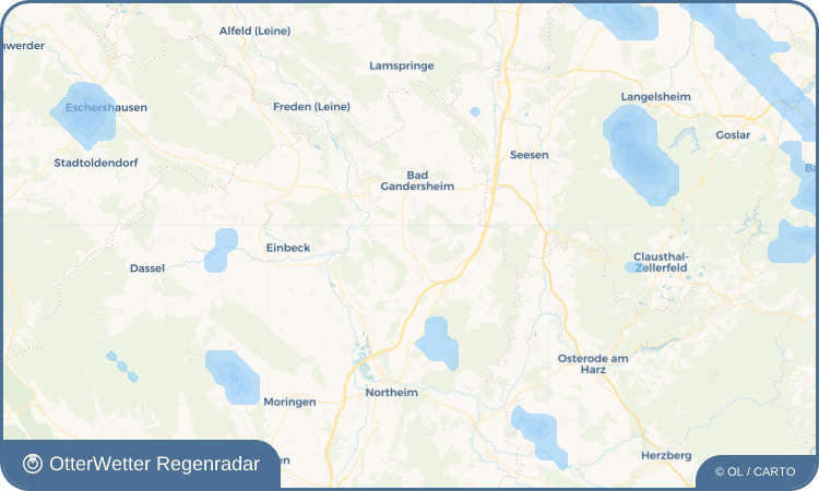 OtterWetter Regenradar-Widget Sebexen