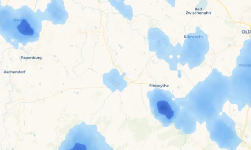Regenradar Vorschaubild - Aktuelle Niederschläge in Sedelsberg - Seedelsbierich und Umgebung