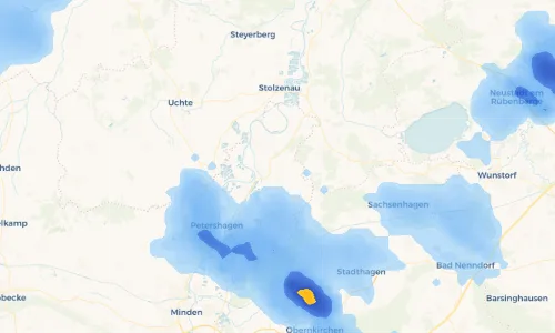Regenradar Vorschaubild - Aktuelle Niederschläge in Seelenfeld und Umgebung