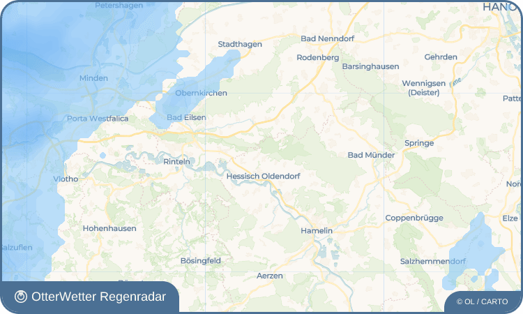OtterWetter Regenradar-Widget Segelhorst