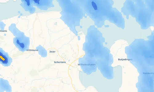 Regenradar Vorschaubild - Aktuelle Niederschläge in Sengwarden und Umgebung