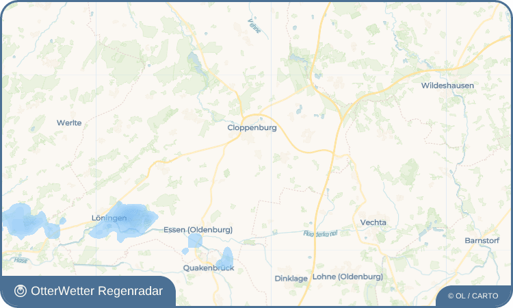 OtterWetter Regenradar-Widget Sevelten