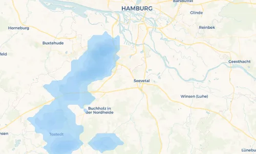 Regenradar Vorschaubild - Aktuelle Niederschläge in Siedlung Emmelndorf und Umgebung
