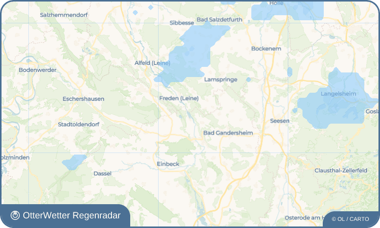 OtterWetter Regenradar-Widget Siedlung Leinetal