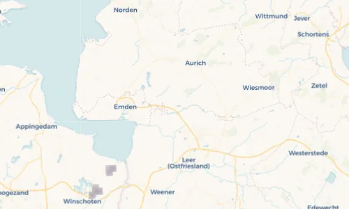 Regenradar Vorschaubild - Aktuelle Niederschläge in Simonswolde und Umgebung