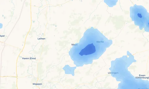 Regenradar Vorschaubild - Aktuelle Niederschläge in Sögel und Umgebung