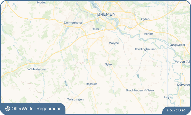 OtterWetter Regenradar-Widget Sörhausen