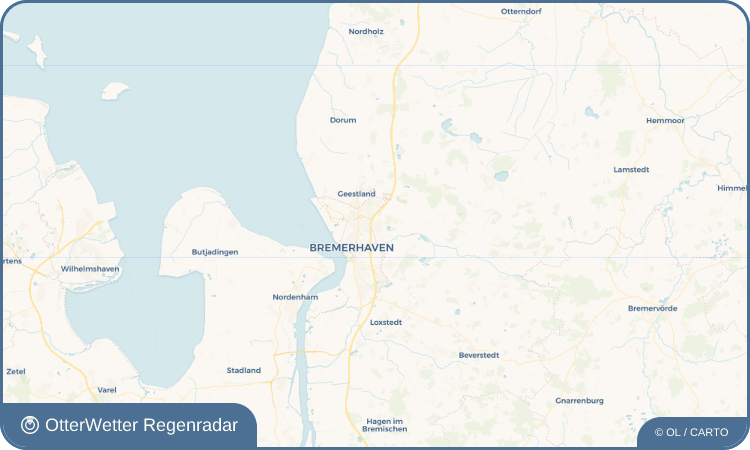 Widget-Vorschau für Spaden Wetter-Widget-Vorschau mit Vorhersagedaten für Spaden