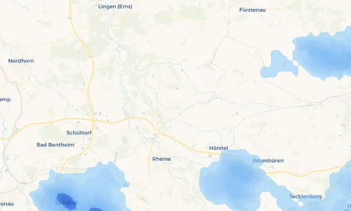 Regenradar Vorschaubild - Aktuelle Niederschläge in Spelle und Umgebung