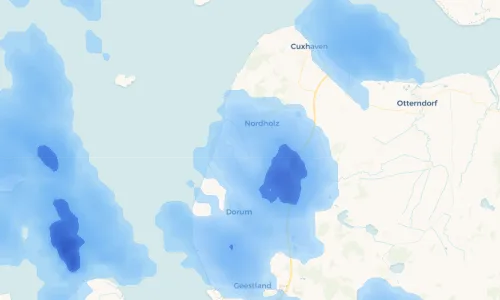 Regenradar Vorschaubild - Aktuelle Niederschläge in Spieka und Umgebung
