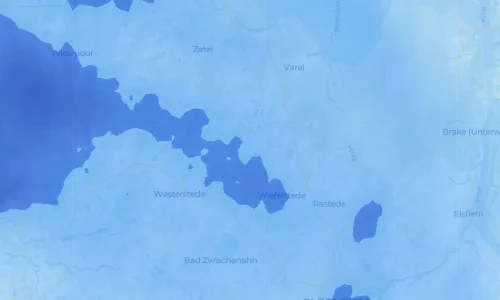 Regenradar Spohle: aktuelle Niederschläge in Spohle und Umgebung, Stand 23. Oktober 2026 um 0:30 Uhr