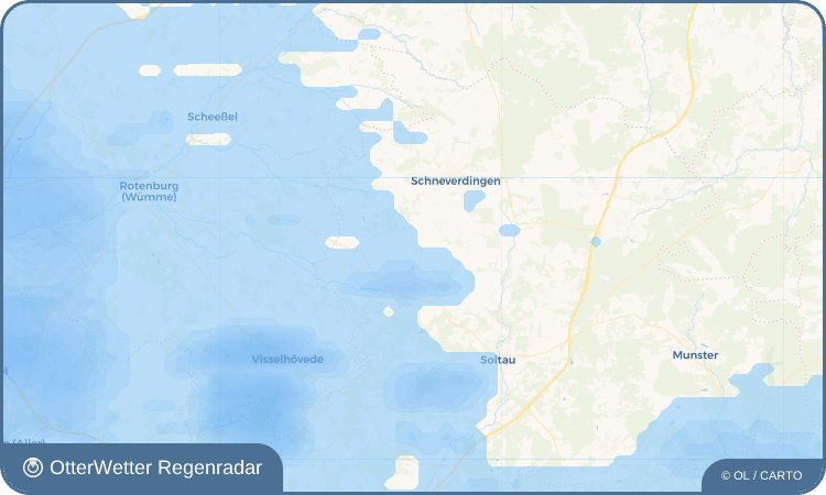 Widget-Vorschau für Sprengel Wetter-Widget-Vorschau mit Vorhersagedaten für Sprengel