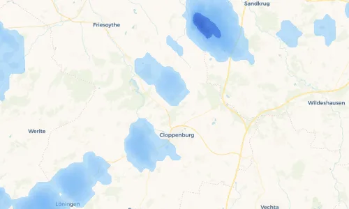 Regenradar Vorschaubild - Aktuelle Niederschläge in Staatsforsten und Umgebung