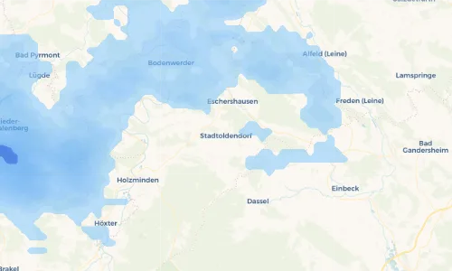 Regenradar Vorschaubild - Aktuelle Niederschläge in Stadtoldendorf und Umgebung