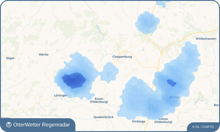 OtterWetter Regenradar-Widget Stapelfeld