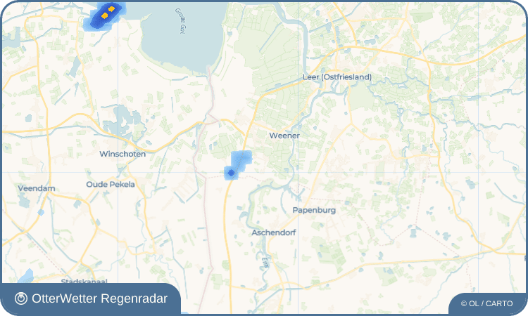 OtterWetter Regenradar-Widget Stapelmoor