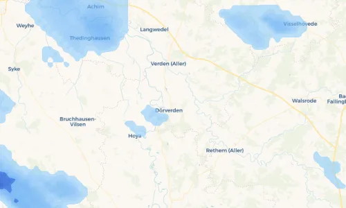 Regenradar Vorschaubild - Aktuelle Niederschläge in Stedorf und Umgebung