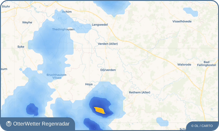 OtterWetter Regenradar-Widget Stedorf