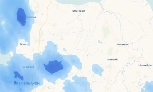 Regenradar Vorschaubild - Aktuelle Niederschläge in Steinau, Niederelbe und Umgebung
