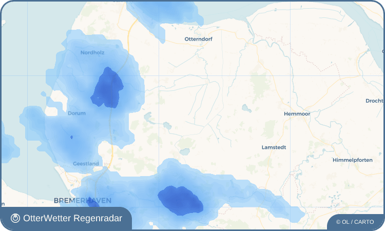 OtterWetter Regenradar-Widget Steinau, Niederelbe