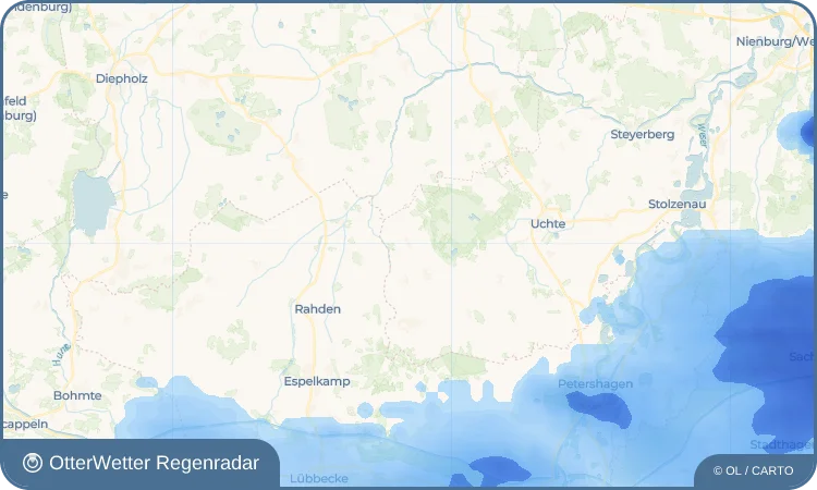Wetter-Widget-Vorschau mit Vorhersagedaten für Steinbrink