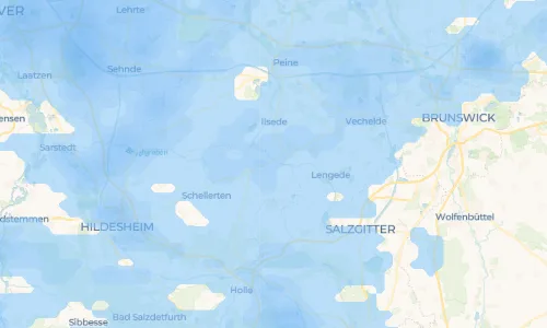 Regenradar-Vorschau: aktuelle Niederschläge in Steinbrück und Umgebung