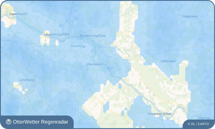 OtterWetter Regenradar-Widget Stiepelse