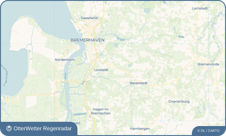 OtterWetter Regenradar-Widget Stinstedt