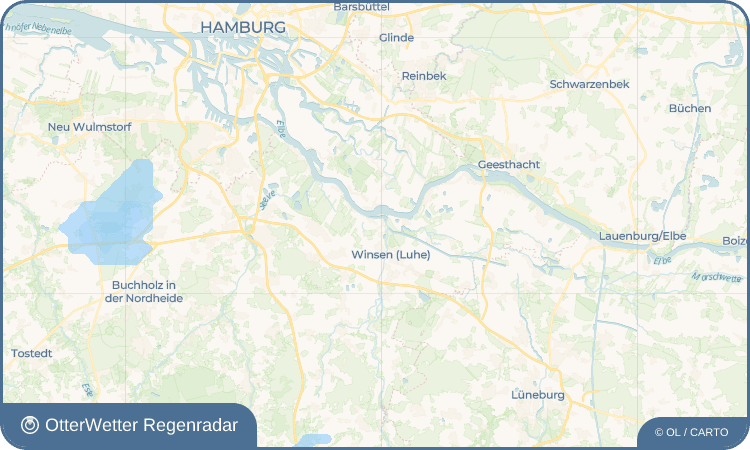 OtterWetter Regenradar-Widget Stöckte