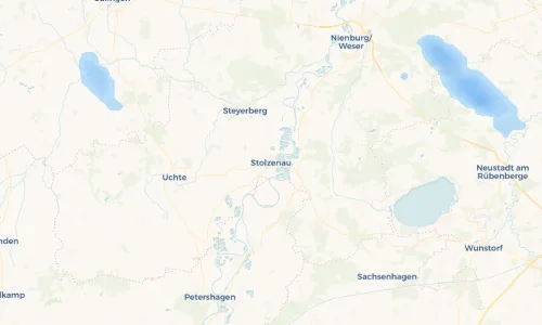 Regenradar Vorschaubild - Aktuelle Niederschläge in Stolzenau und Umgebung