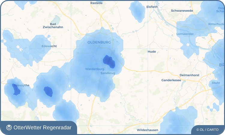 OtterWetter Regenradar-Widget Streekermoor