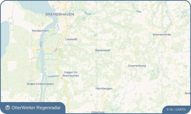 Wetter-Widget-Vorschau mit Vorhersagedaten für Stubben