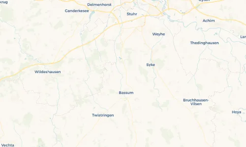 Regenradar-Vorschau: aktuelle Niederschläge in Stühren und Umgebung
