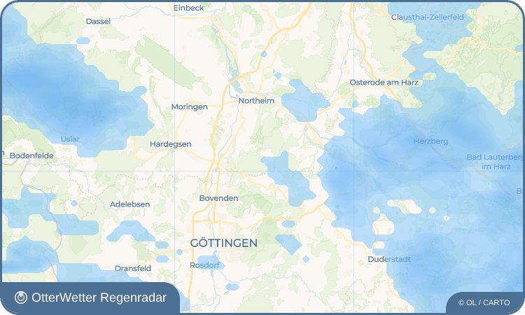OtterWetter Regenradar-Widget Sudershausen