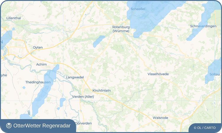 OtterWetter Regenradar-Widget Süderwalsede