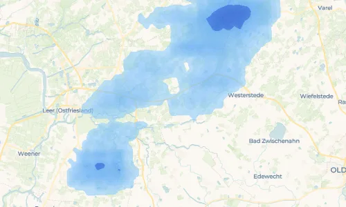 Regenradar Vorschaubild - Aktuelle Niederschläge in Südgeorgsfehn und Umgebung