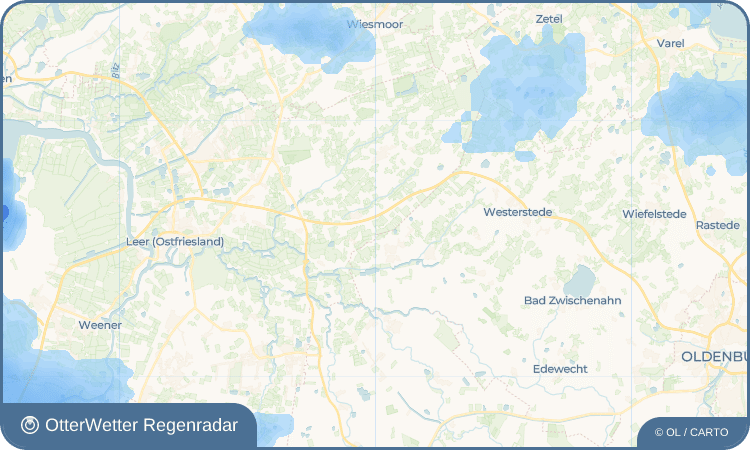 OtterWetter Regenradar-Widget Südgeorgsfehn