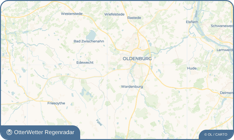 OtterWetter Regenradar-Widget Südmoslesfehn