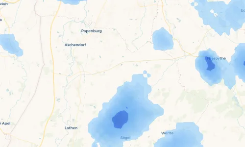 Regenradar Vorschaubild - Aktuelle Niederschläge in Surwold und Umgebung