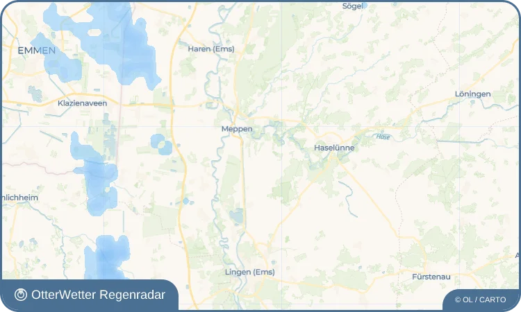 Wetter-Widget-Vorschau mit Vorhersagedaten für Teglingen