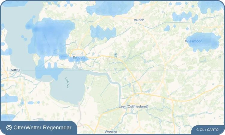 Wetter-Widget-Vorschau mit Vorhersagedaten für Tergast
