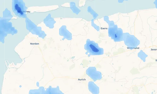 Regenradar Vorschaubild - Aktuelle Niederschläge in Terheide und Umgebung