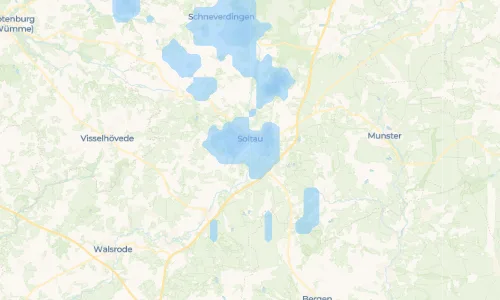 Regenradar Vorschaubild - Aktuelle Niederschläge in Tetendorf und Umgebung