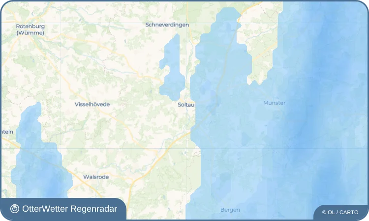 Wetter-Widget-Vorschau mit Vorhersagedaten für Tetendorf